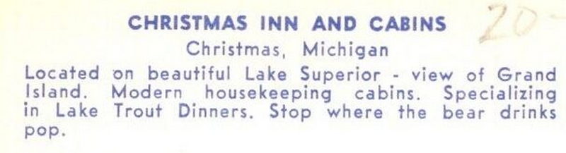 Christmas - Christmas Inn And Cabins (newer photo)
